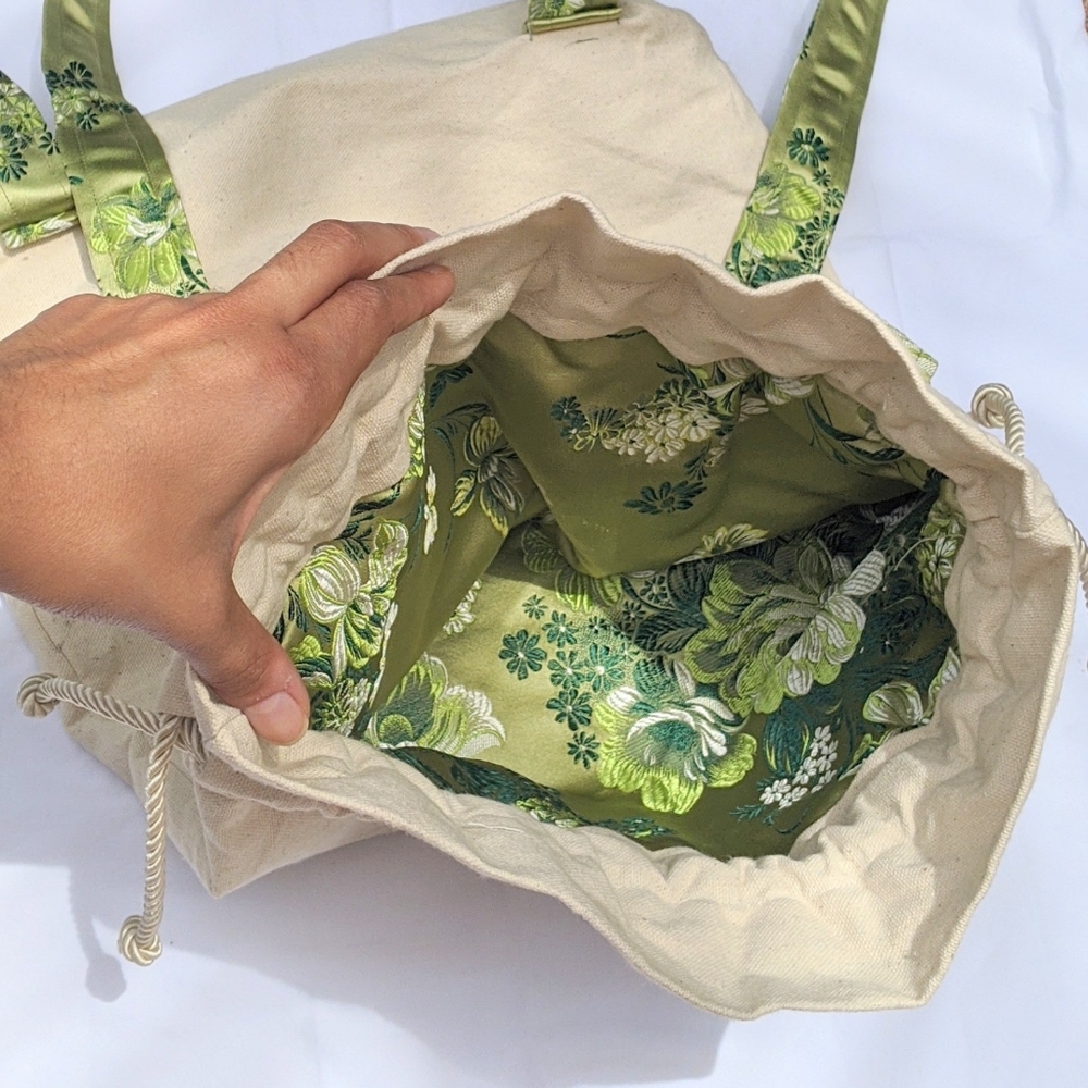 Canvas Drawstring Backpack - Picture 3 of 3